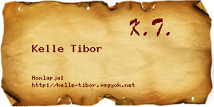 Kelle Tibor névjegykártya