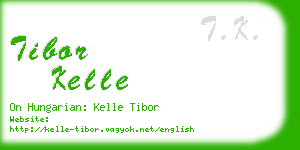 tibor kelle business card